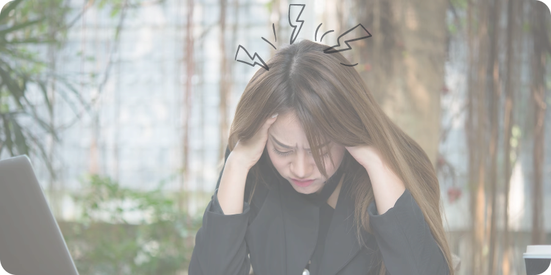 Business woman stressed about new regulations