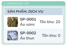 Quản lý sản phẩm & tồn kho