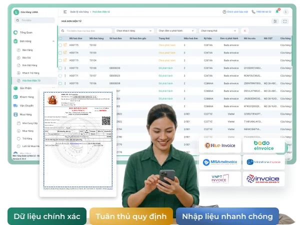 Phần mềm hóa đơn điện tử Bado Retail