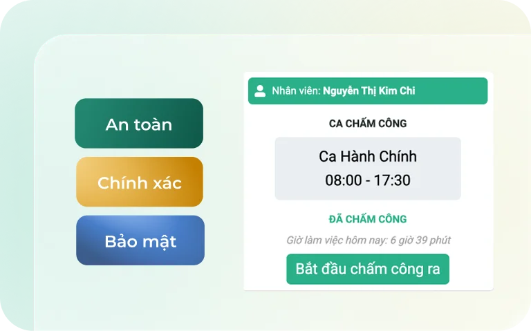 Ghi nhận thời gian làm việc