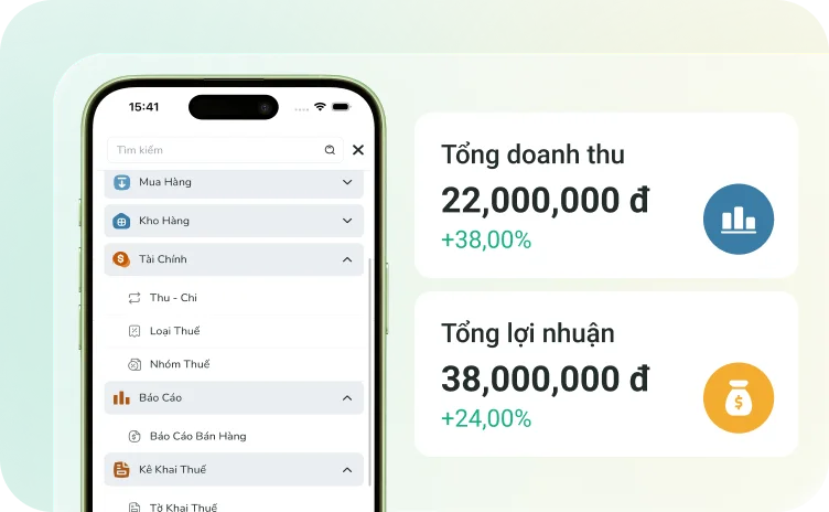 Theo dõi doanh thu trực quan