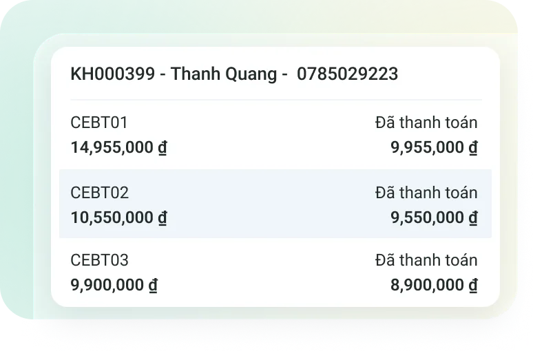 Theo dõi công nợ khách hàng