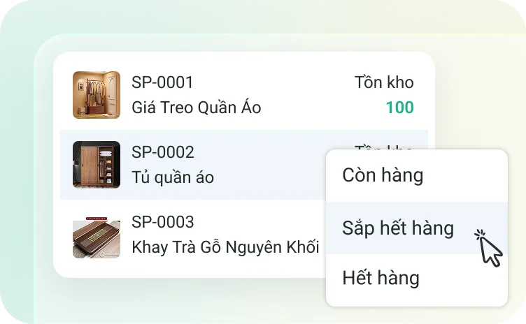 Quản lý nguyên vật liệu chặt chẽ