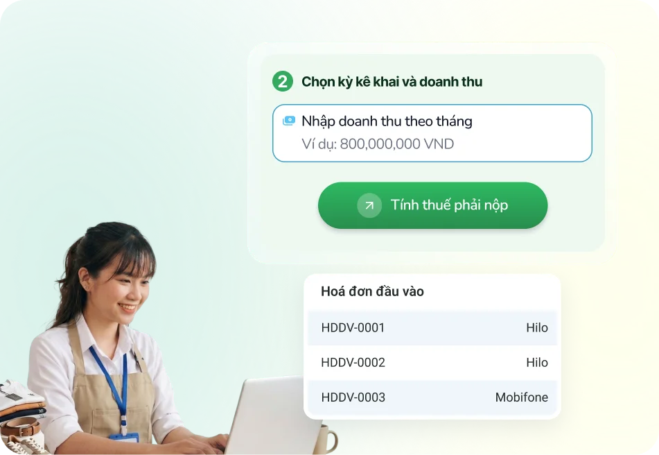 Khách hàng sử dụng tính năng ghi sổ kế toán cho hộ kinh doanh của Bado Retail