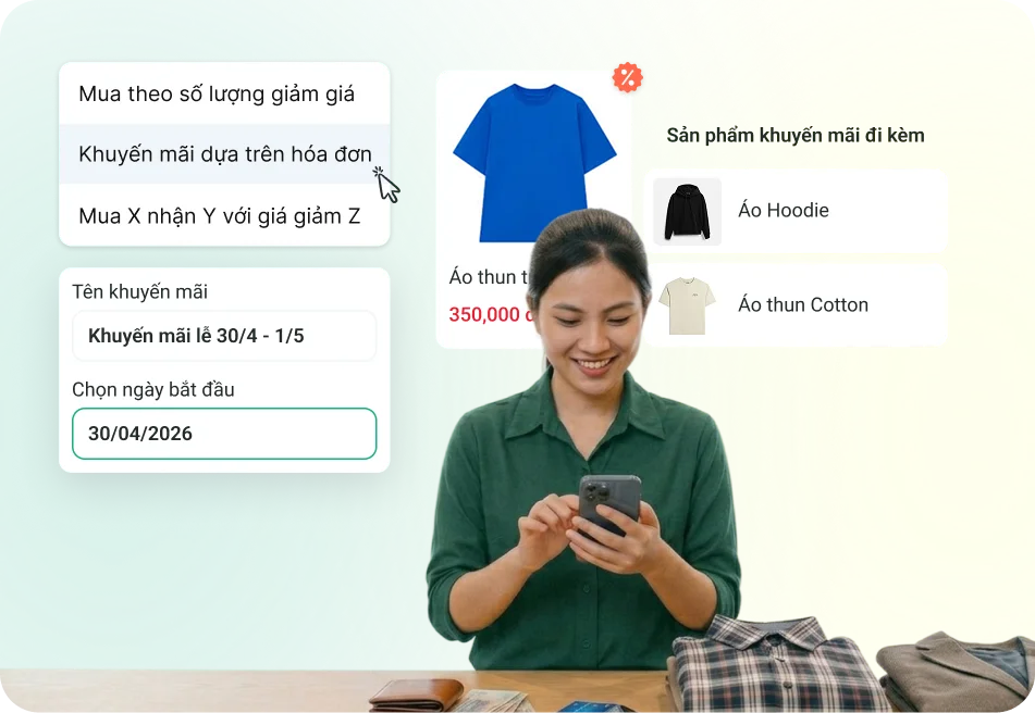 Khách hàng hài lòng với tính năng Quản lý khuyến mãi