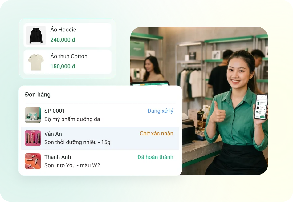 Khách hàng nói về tính năng quản lý đơn hàng tại quầy POS của Bado Retail