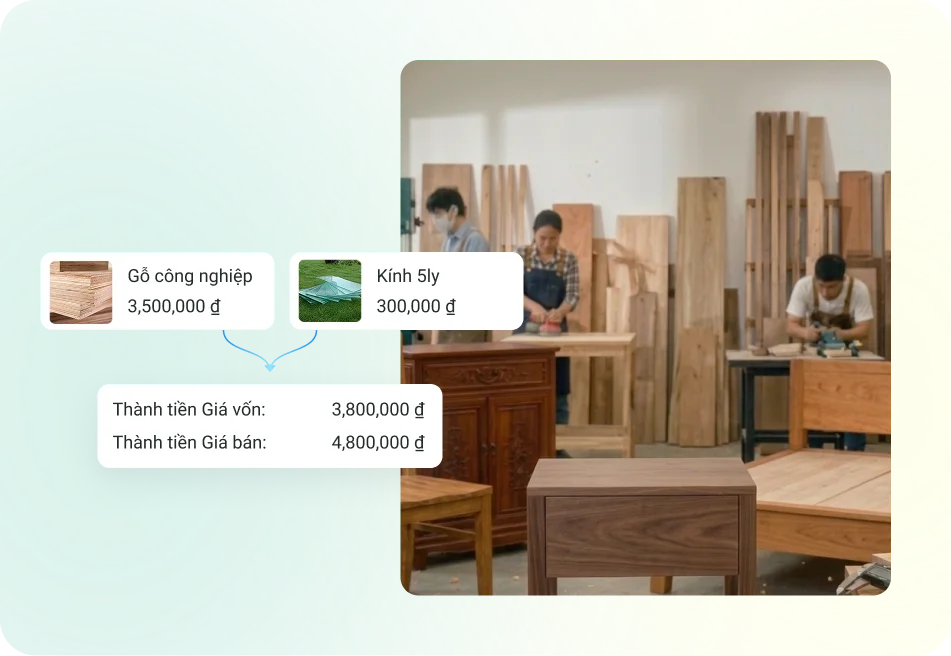 Khách hàng hài lòng với tính năng Sản xuất nhỏ