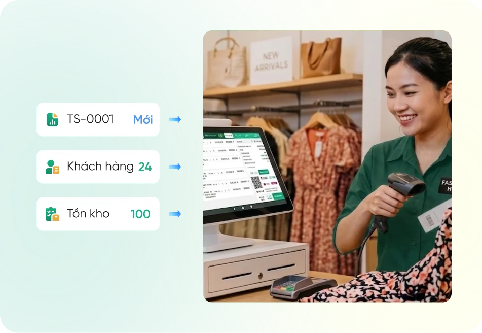 Khách hàng hài lòng với tính năng Quản lý tích hợp bán hàng