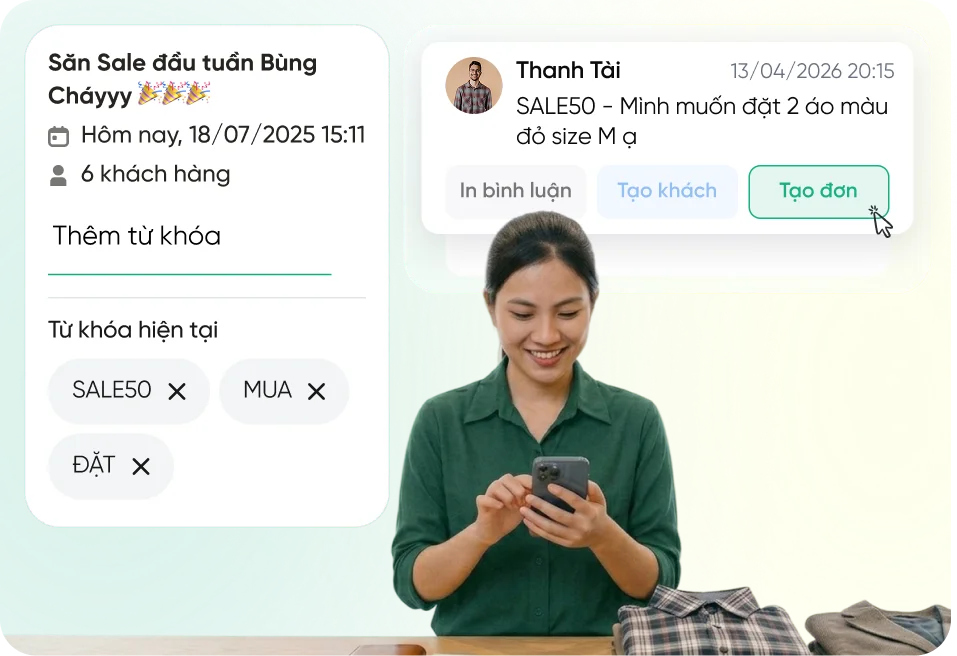Khách hàng sử dụng tính năng quản lý tin nhắn đã kênh của Bado Retail