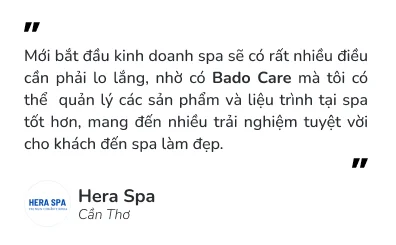 Trích dẫn trải nghiệm khách hàng Bado Care