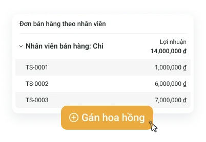 Quản lý nhân viên và hoa hồng trên Bado Care