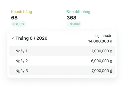 Báo cáo tài chính trên Bado Care