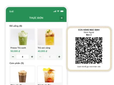Màn hình POS FnB mẫu