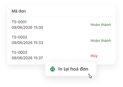 Giao diện nhà hàng