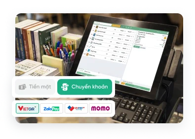 Giao diện bán hàng trên máy POS