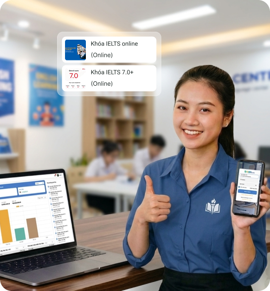 Giao diện giải pháp Bado Edu