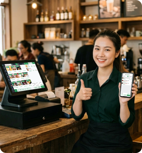Giao diện giải pháp Bado FnB