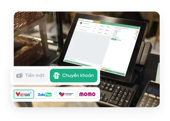 Màn hình tính năng bán hàng tại quầy cho cửa hàng mỹ phẩm