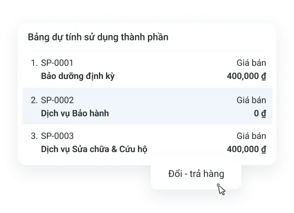 Màn hình bảo hành, sửa chữa xe