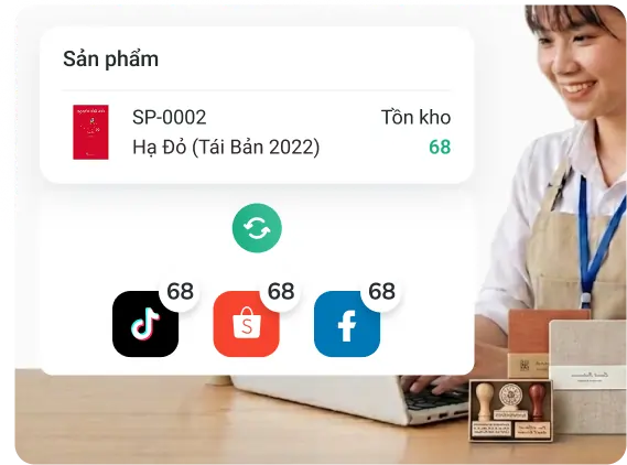 Màn hình đồng bộ bán hàng online và đa chi nhánh