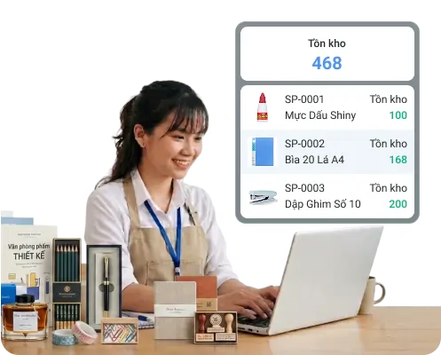 Khách hàng sử dụng Bado tại cửa hàng sách và văn phòng phẩm