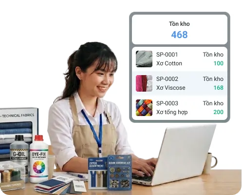 Khách hàng sử dụng Bado tại cửa hàng sản xuất
