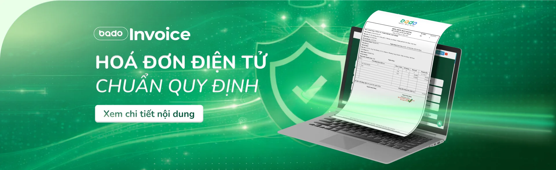 Bado Invoice - Hoá đơn điện tử chuẩn quy định