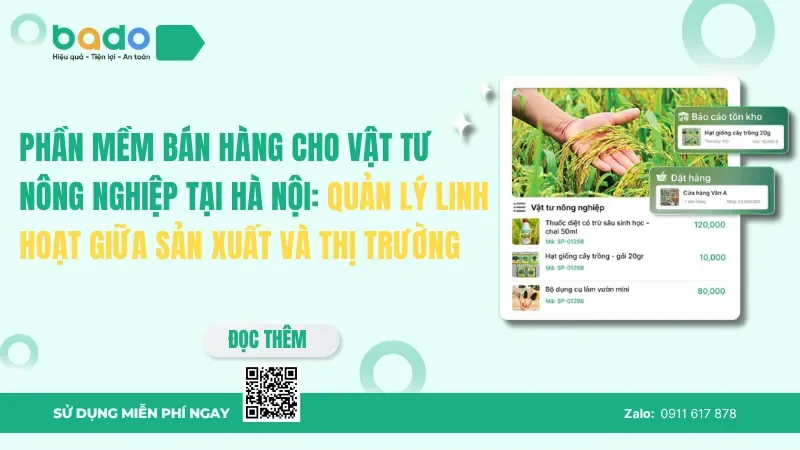 Giải pháp bán hàng vật tư nông nghiệp Hà Nội