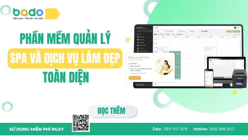 Phần mềm quản lý spa và dịch vụ làm đẹp toàn diện