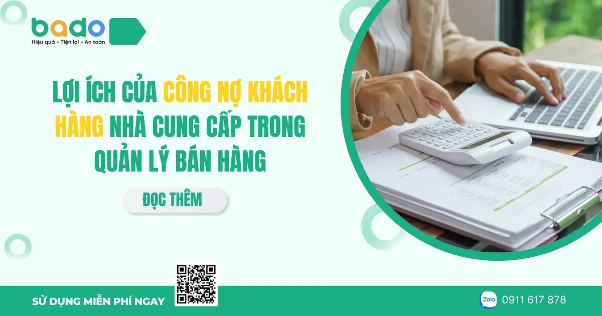  Lợi ích của công nợ khách hàng nhà cung cấp
