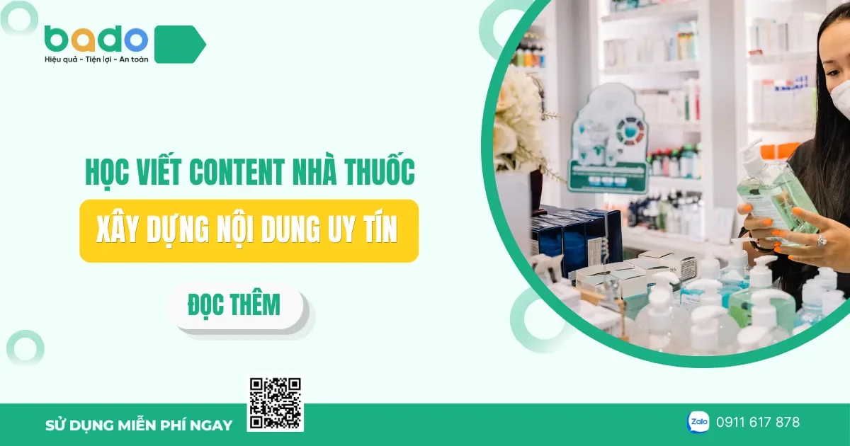 Học viết content nhà thuốc: Xây dựng nội dung uy tín 