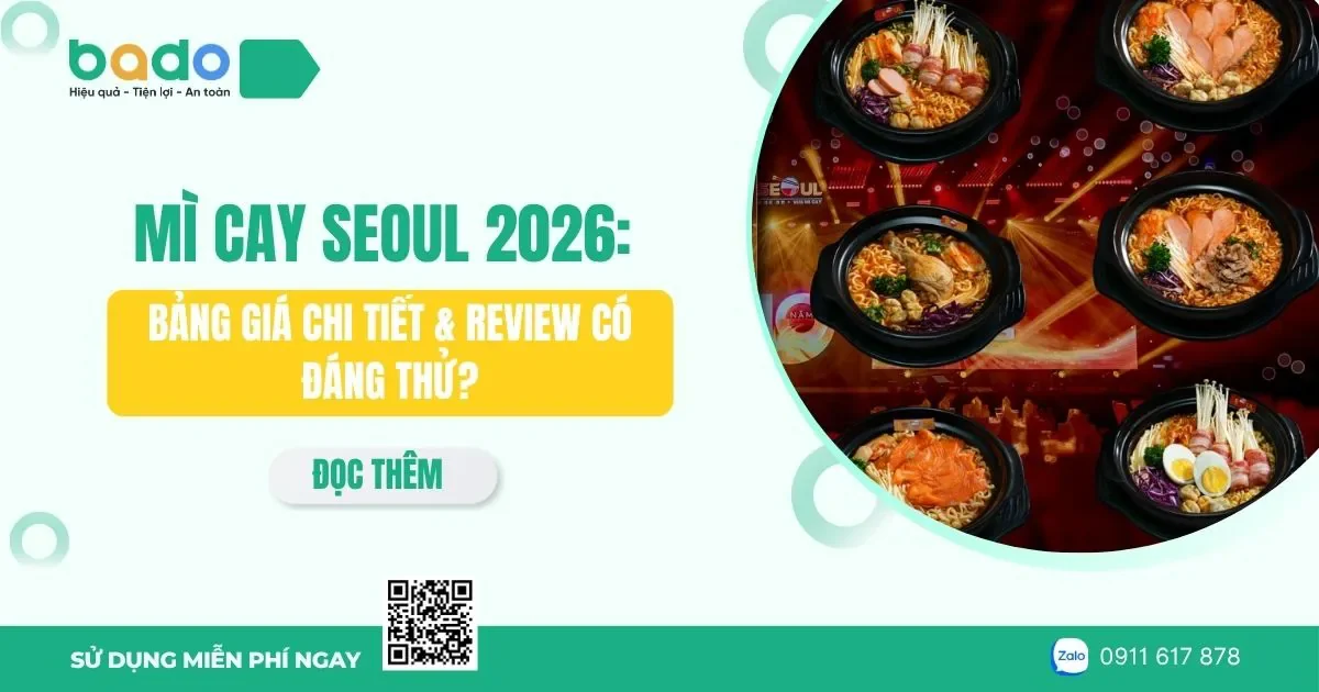 Mì Cay Seoul 2026: Giá & Review Chi Tiết