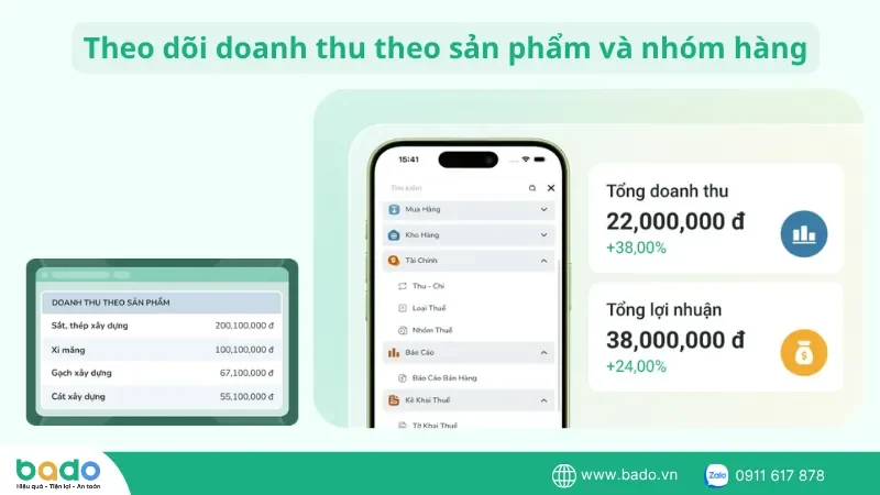 theo-doi-doanh-thu-theo-san-pham-va-nhom-hang