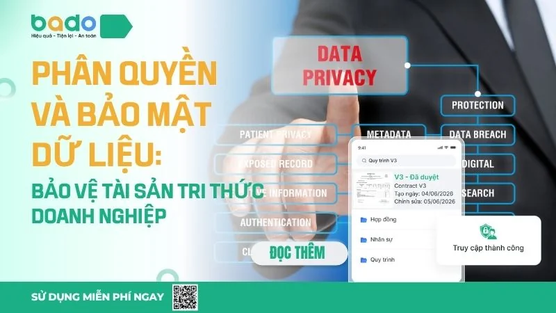 Phân quyền & bảo mật dữ liệu tài liệu doanh nghiệp