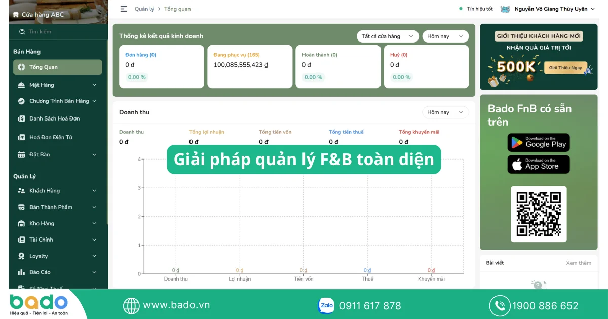 Giải pháp quản lý F&B toàn diện