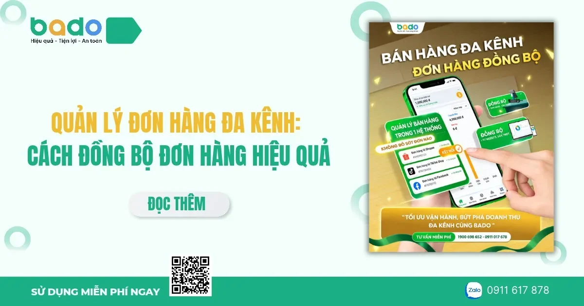 Quản lý đơn hàng đa kênh và cách đồng bộ hiệu quả