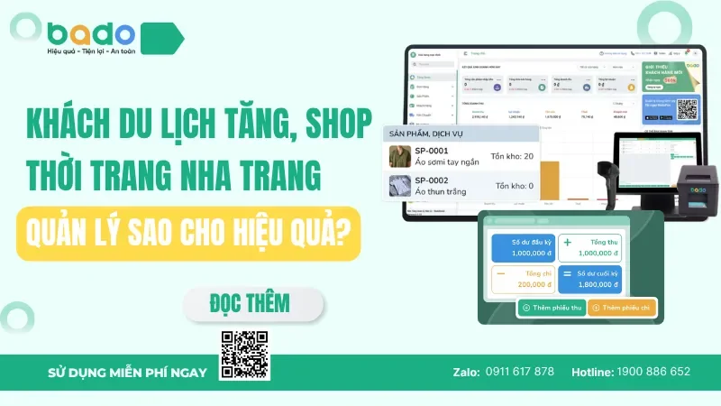 Shop thời trang Nha Trang quản lý bán hàng hiệu quả