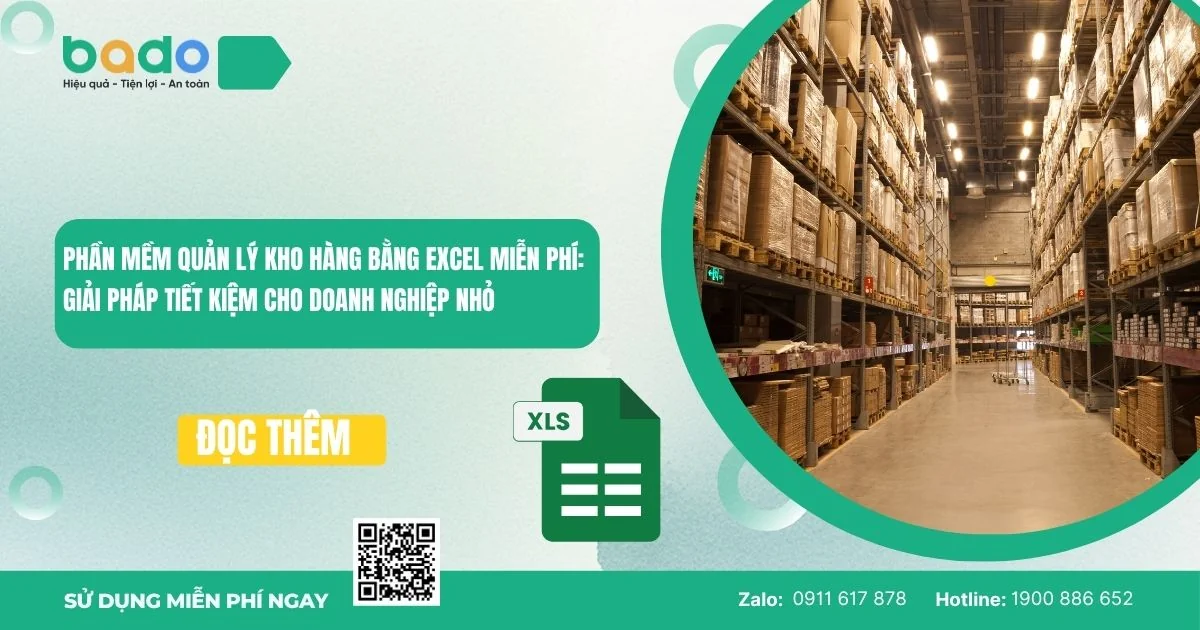 Phần mềm quản lý kho hàng bằng Excel miễn phí
