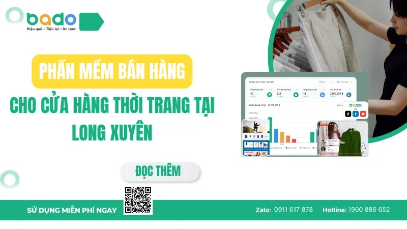 Phần mềm bán hàng cho cửa hàng thời trang Long Xuyên