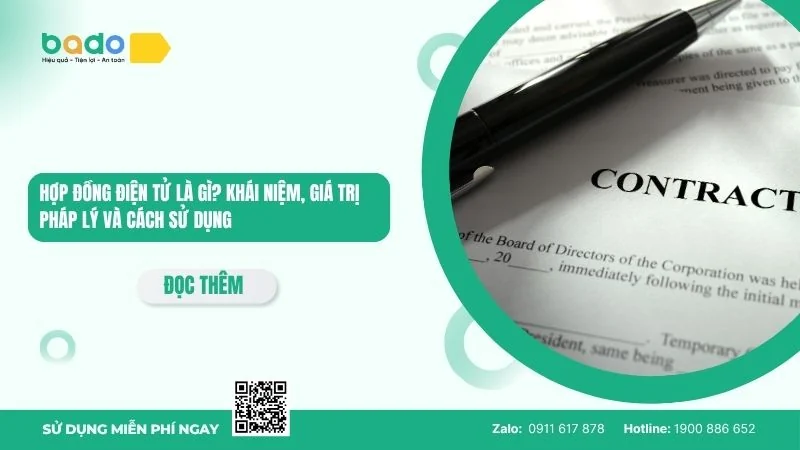 Hợp đồng điện tử là gì? Khái niệm, giá trị pháp lý và cách sử dụng 