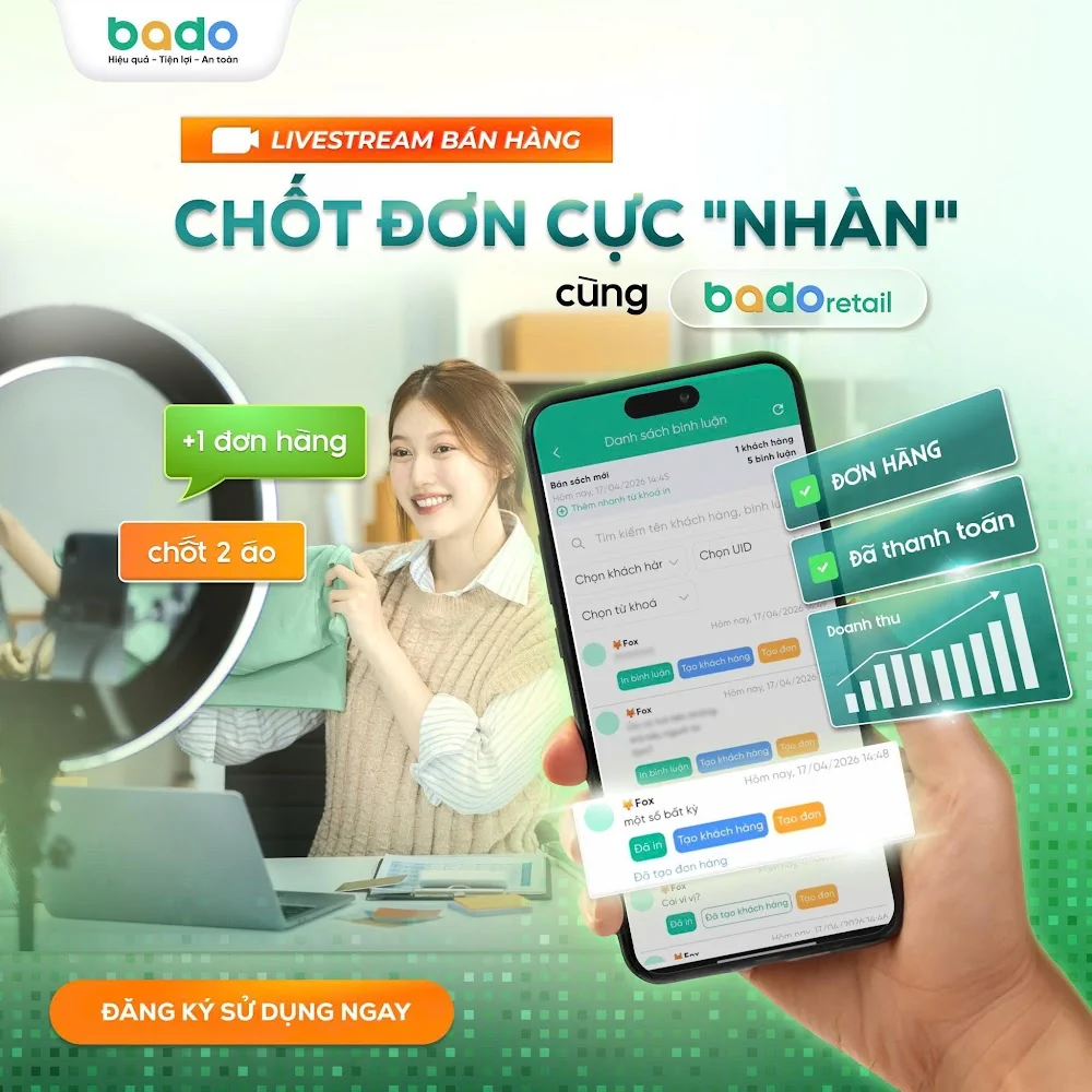 livestream b&aacute;n h&agrave;ng chốt đơn cực nh&agrave;n