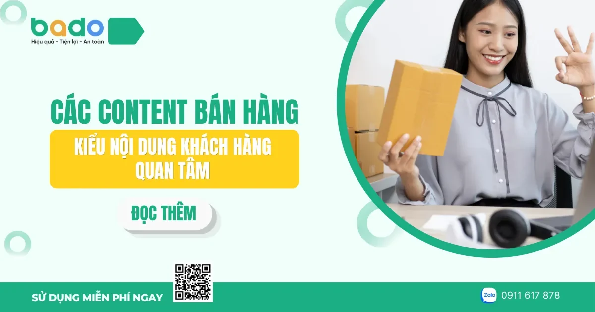 Các content bán hàng: Kiểu nội dung khách hàng quan tâm 