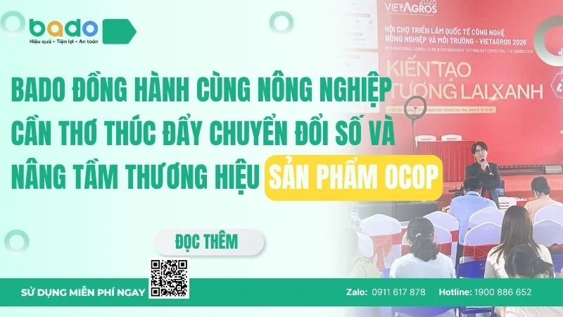 BADO đồng hành cùng Sở Nông nghiệp và Môi trường TP. Cần Thơ thúc đẩy chuyển đổi số và nâng tầm thương hiệu sản phẩm OCOP 