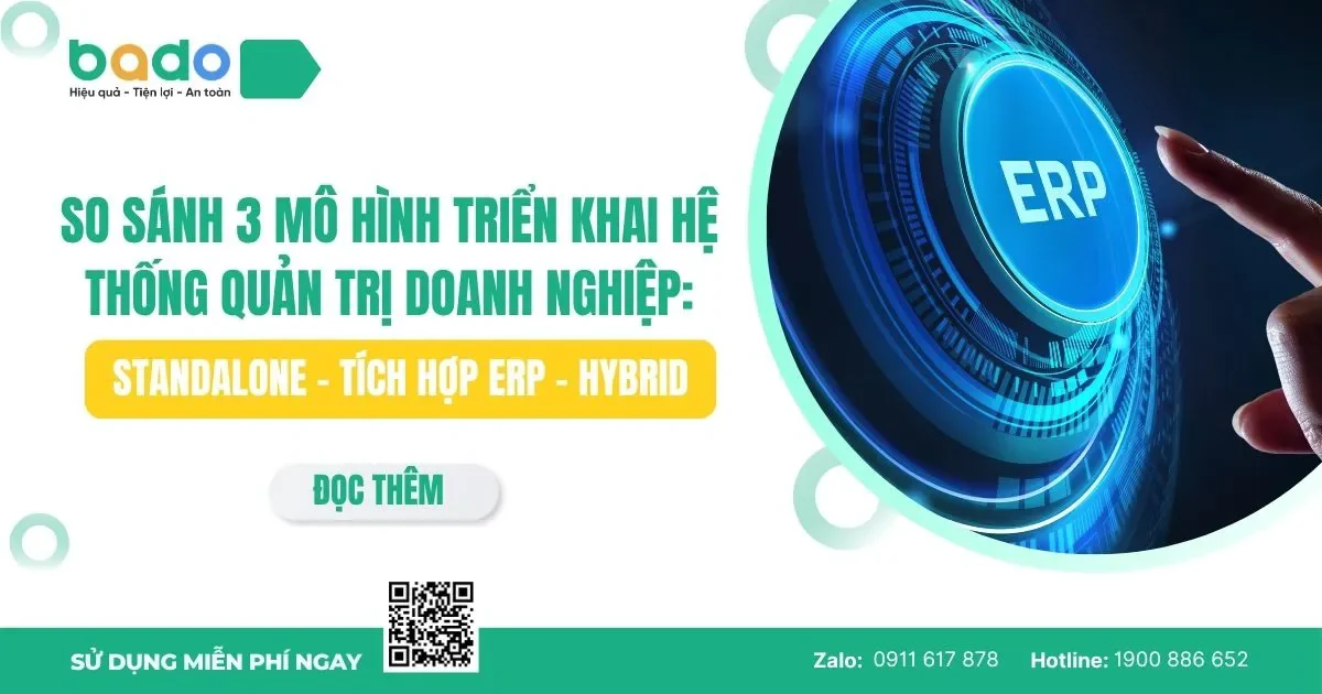 So Sánh 3 Mô Hình Triển Khai Hệ Thống Quản Trị Doanh Nghiệp