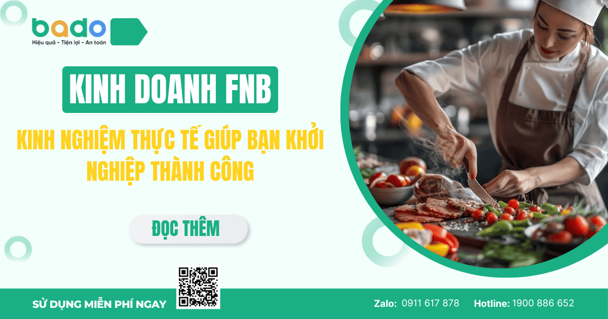Bí Quyết Kinh Doanh FnB Thành Công 2026 | Giải Pháp Bado FnB