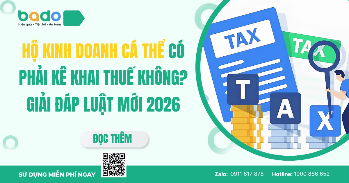 Hộ Kinh Doanh Cá Thể Có Phải Kê Khai Thuế 2026