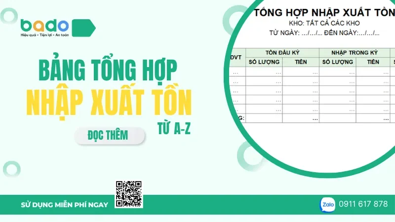 Bảng Tổng Hợp Nhập Xuất Tồn Là Gì? Cách Lập Chuẩn, Mẫu Excel