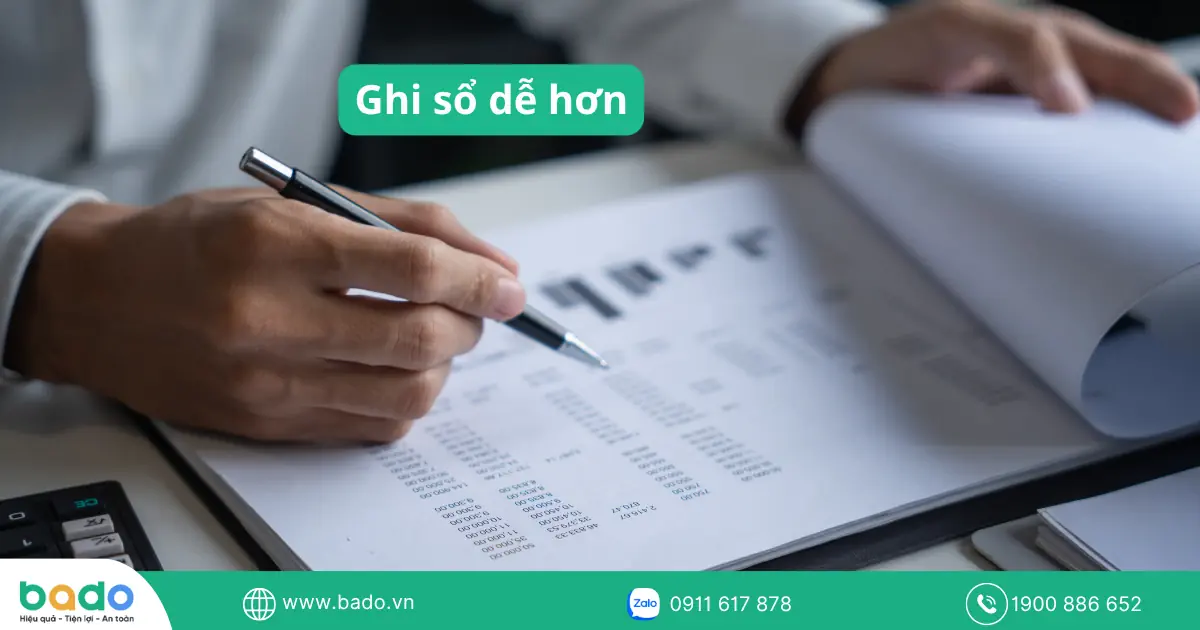 Ghi sổ dễ hơn