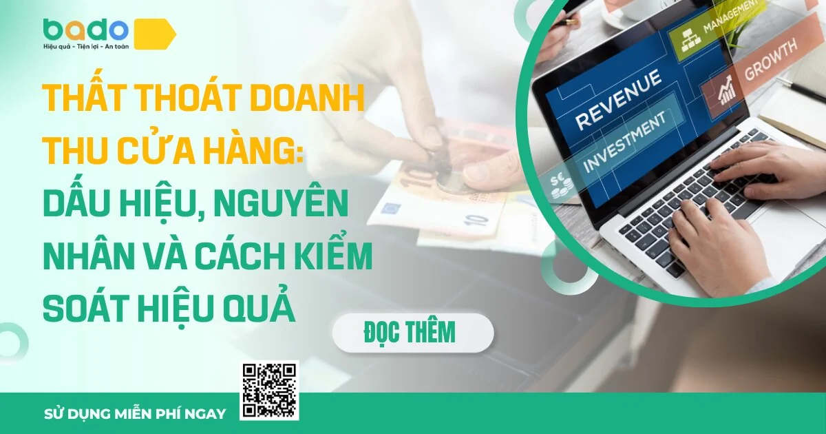 Thất thoát doanh thu cửa hàng