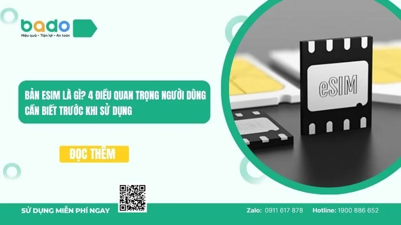 Bản eSIM là gì? 4 điều quan trọng cần biết trước khi dùng